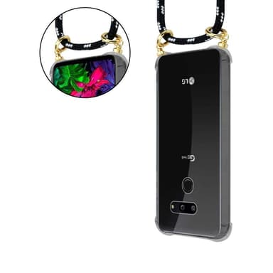 LG G8 ThinQ Etui Cover Kæde (Sort)