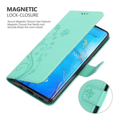 Oppo FIND X2 NEO Pungetui Cover Case (Turkis)