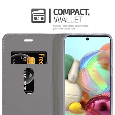 Samsung Galaxy A71 4G Pungetui Cover Case (Blå)