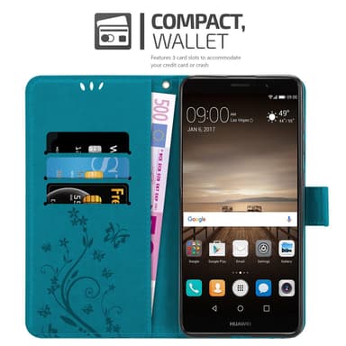 Huawei MATE 9 Pungetui Cover Case (Blå)