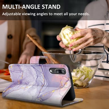 Huawei P20 Pungetui Cover Case (Lilla)