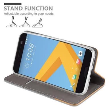 HTC ONE M10 Pungetui Cover Case (Grå)