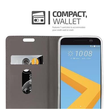 HTC ONE M10 Pungetui Cover Case (Grå)