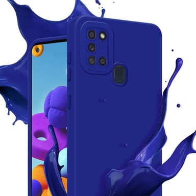 Samsung Galaxy A21s Cover Etui Case (Blå)