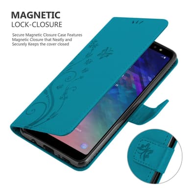 Samsung Galaxy A6 PLUS 2018 Pungetui Cover Case (Blå)