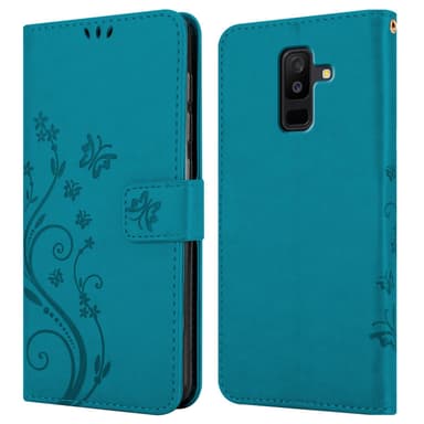 Samsung Galaxy A6 PLUS 2018 Pungetui Cover Case (Blå)