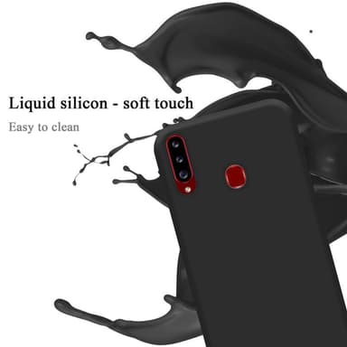 Samsung Galaxy A20s Cover Etui Case (Sort)