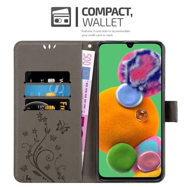 Samsung Galaxy A90 5G Pungetui Cover Case (Grå)