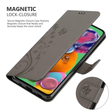 Samsung Galaxy A90 5G Pungetui Cover Case (Grå)
