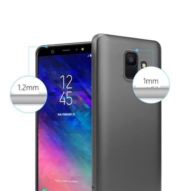 Samsung Galaxy A6 2018 Cover Etui Case (Grå)