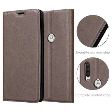 Motorola ONE ACTION Cover Etui Case (Brun)