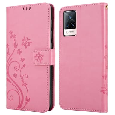Vivo V21 4G / 5G Pungetui Cover Case (Lyserød)