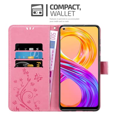 Realme 8 4G / 8 PRO Pungetui Cover Case (Lyserød)