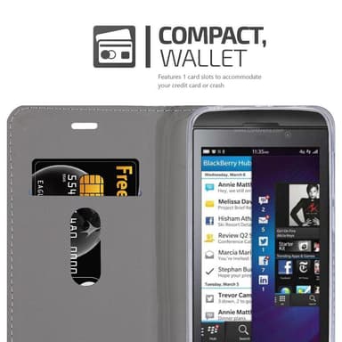 Blackberry Z10 Pungetui Cover Case (Grå)