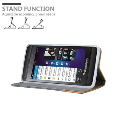 Blackberry Z10 Pungetui Cover Case (Grå)