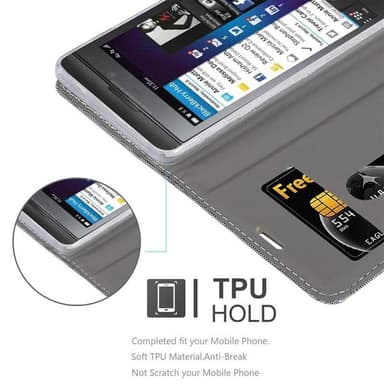 Blackberry Z10 Pungetui Cover Case (Grå)