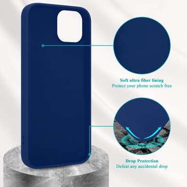 iPhone 14 PLUS Cover Etui Case (Blå)