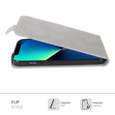 iPhone 13 PRO Pungetui Flip Cover (Grå)