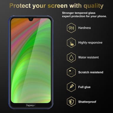 Honor 8A 2020 3x Skærmbeskytter Beskyttelsesglas
