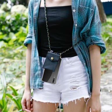 Huawei P20 Etui Cover Kæde (Brun)