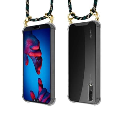 Huawei P20 Etui Cover Kæde (Brun)