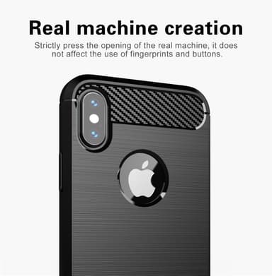 iPhone X / XS Cover TPU Etui (Sort)
