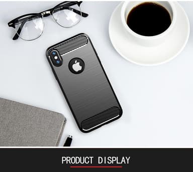 iPhone X / XS Cover TPU Etui (Sort)