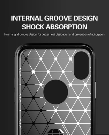 iPhone X / XS Cover TPU Etui (Sort)