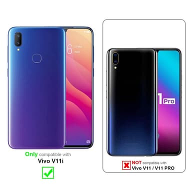 Vivo V11i Cover Etui Case (Rød)