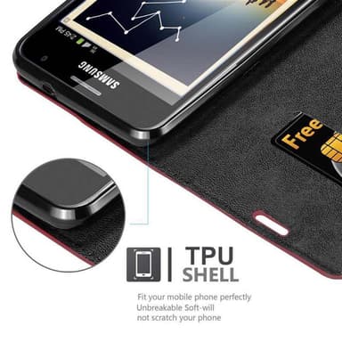Samsung Galaxy NOTE 1 Cover Etui Case (Rød)