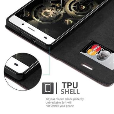 Huawei P8 LITE 2015 Cover Etui Case (Brun)