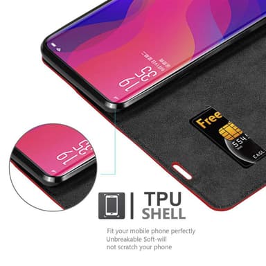 Oppo FIND X Cover Etui Case (Rød)