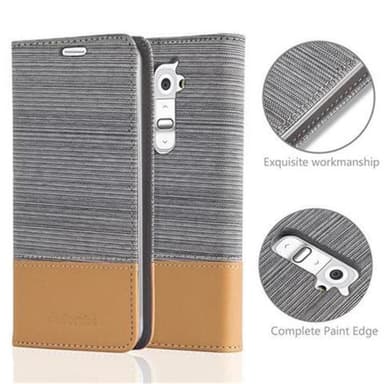 LG G2 Pungetui Cover Case (Grå)