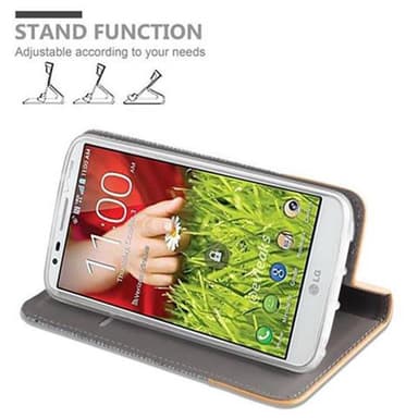 LG G2 Pungetui Cover Case (Grå)