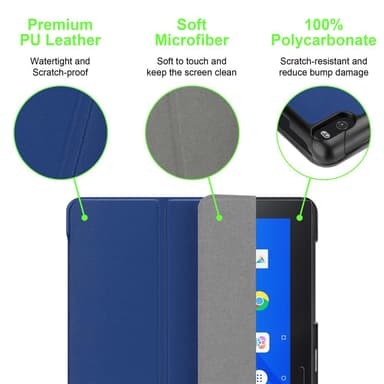 Lenovo Tab 4 10 PLUS (10.1 tomme) Pungetui Cover (Blå)