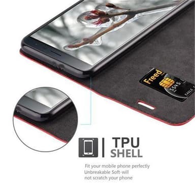 Asus ZenFone 3 (5.5 tommer) Cover Etui Case (Rød)