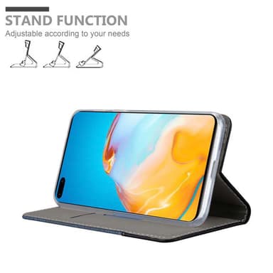 Huawei P40 Pungetui Cover Case (Blå)