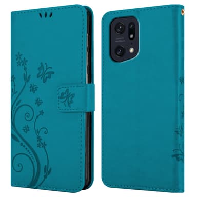 Oppo FIND X5 PRO Pungetui Cover Case (Blå)