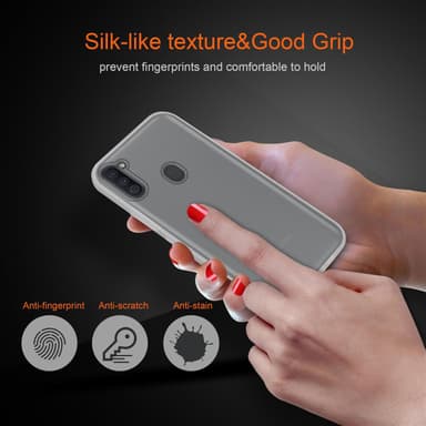 Samsung Galaxy A11 / M11 Etui Case Cover (Gennemsigtig)