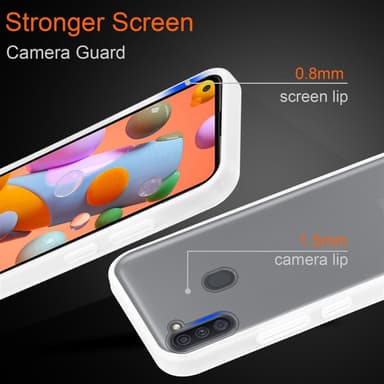Samsung Galaxy A11 / M11 Etui Case Cover (Gennemsigtig)