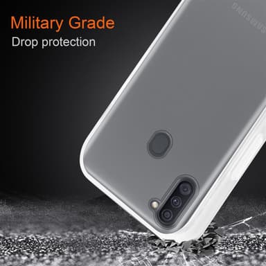 Samsung Galaxy A11 / M11 Etui Case Cover (Gennemsigtig)
