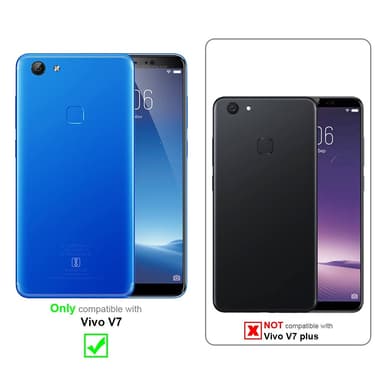 Vivo V7 Pungetui Cover Case (Grå)