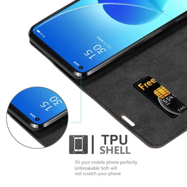 Oppo Reno6 5G Cover Etui Case (Brun)