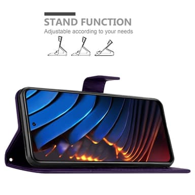 Xiaomi POCO X3 GT Pungetui Cover Case (Lilla)