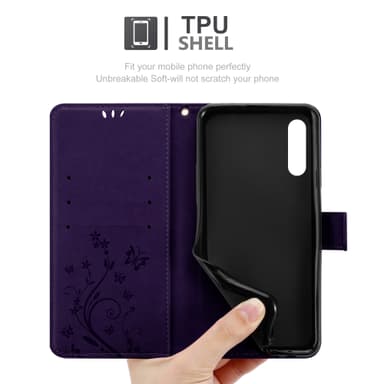 Samsung Galaxy A90 5G Pungetui Cover Case (Lilla)