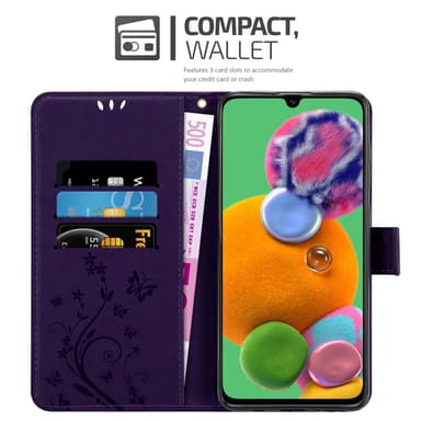 Samsung Galaxy A90 5G Pungetui Cover Case (Lilla)