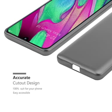 Samsung Galaxy A40 Cover Etui Case (Grå)