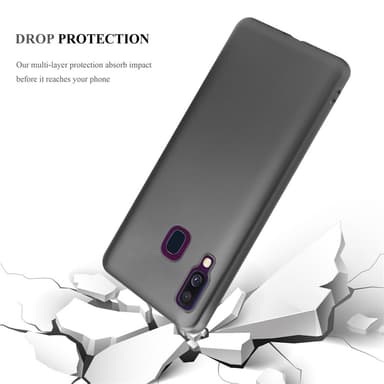 Samsung Galaxy A40 Cover Etui Case (Grå)