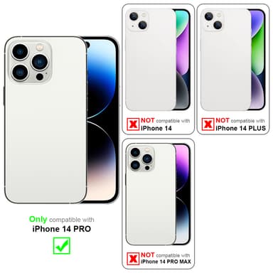iPhone 14 PRO Etui Case Cover (Lyserød)