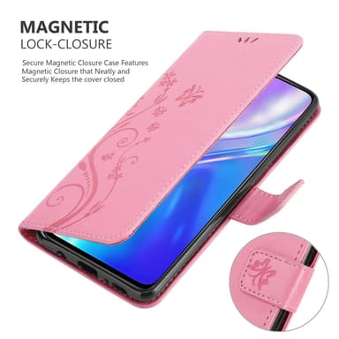 Realme X2 / XT / Oppo K5 Pungetui Cover Case (Lyserød)